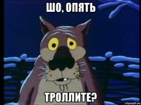 шо, опять троллите?