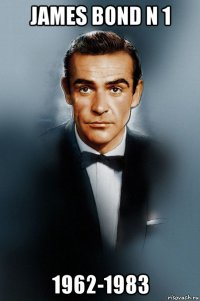 james bond n 1 1962-1983