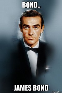 bond.. james bond