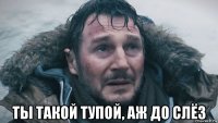 ты такой тупой, аж до слёз