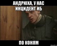андрюха, у нас инцидент иб по коням