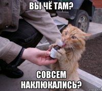 вы чё там? совсем наклюкались?