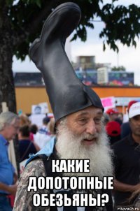  какие допотопные обезьяны?