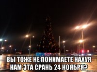  вы тоже не понимаете нахуя нам эта срань 24 ноября?