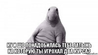  ну и шо понадобилась тебе латынь на которую ты угрохал два курса?