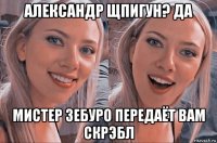 александр щпигун? да мистер зебуро передаёт вам скрэбл