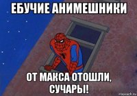 ебучие анимешники от макса отошли, сучары!