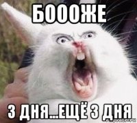 боооже 3 дня...ещё 3 дня