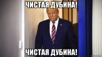 чистая дубина! чистая дубина!
