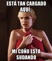 está tan cargado aquí.. mi coño esta sudando