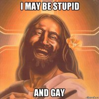 i may be stupid and gay
