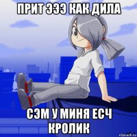 прит эээ как дила сэм у миня есч кролик