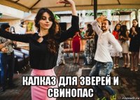  калказ для зверей и свинопас