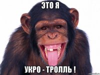 это я укро - тролль !
