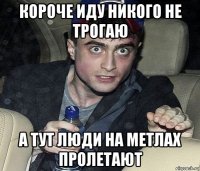 короче иду никого не трогаю а тут люди на метлах пролетают