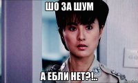 шо за шум а ебли нет?!..