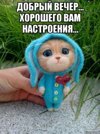 добрый вечер... хорошего вам настроения... 