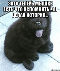 зато теперь мышке есть что вспомнить...))) целая история... 