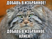добавь в избранное! добавь в избранное, клиент!