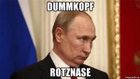 dummkopf rotznase