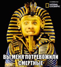  вы меня потревожили смертные