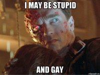 i may be stupid and gay