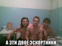 а эти двое эскортники