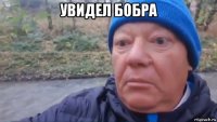 увидел бобра 
