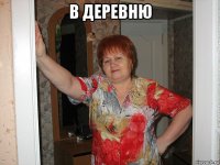 в деревню 