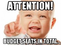 attention! budget seats in total.