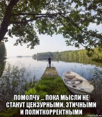  помолчу … пока мысли не станут цензурными, этичными и политкорректными