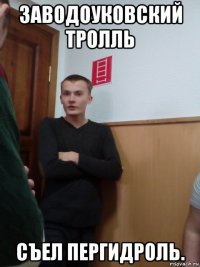 заводоуковский тролль съел пергидроль.