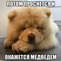 потом проснется и окажется медведем