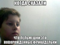 когда сказали что пельмешки это новорожденные фрикадельки