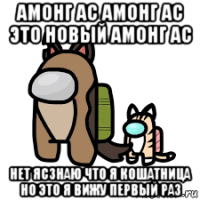 амонг ас амонг ас это новый амонг ас нет ясзнаю что я кошатница но это я вижу первый раз