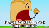  сука шо за хуйня блядь кусок говна отвалилась