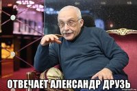  отвечает александр друзь