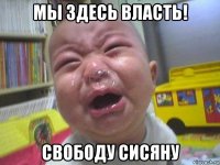 мы здесь власть! свободу сисяну
