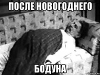 после новогоднего бодуна
