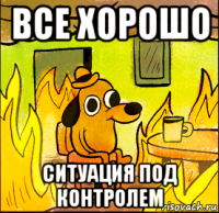 все хорошо ситуация под контролем
