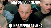 мы за пана зелю це не вмерла сруина