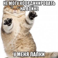не могу координировать на войне у меня лапки