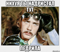 нихуя ты надристал тут педрила