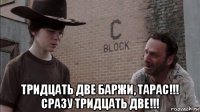  тридцать две баржи, тарас!!! сразу тридцать две!!!