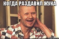 когда раздавил жука 