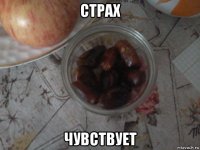 страх чувствует