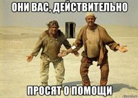 они вас, действительно просят о помощи