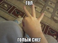 гол голый снег
