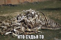  кто судья то