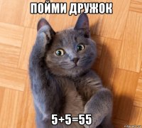 пойми дружок 5+5=55